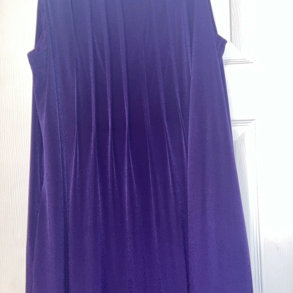 Calvin Klein Purple Pleated Dress, Size (see description) - Picture 3 of 5